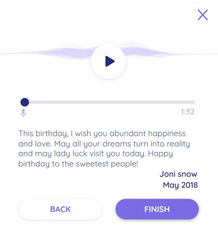 Preview your message.