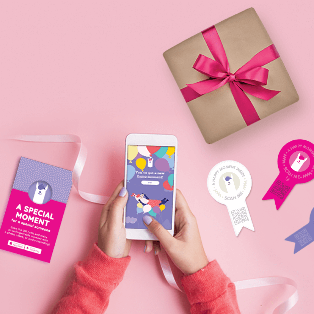 Beautiful real-world greeting cards with digital content — video and photo greetings.